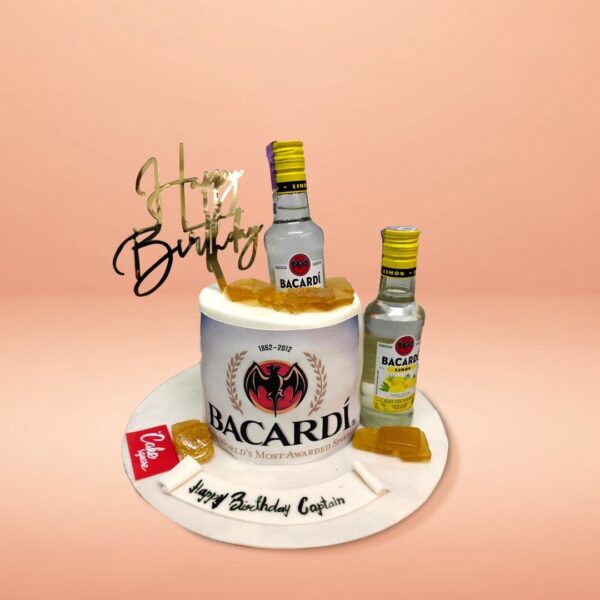 Bacardi rum adult party cake Chennai