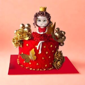 Beautiful girls birthday cake, cake square