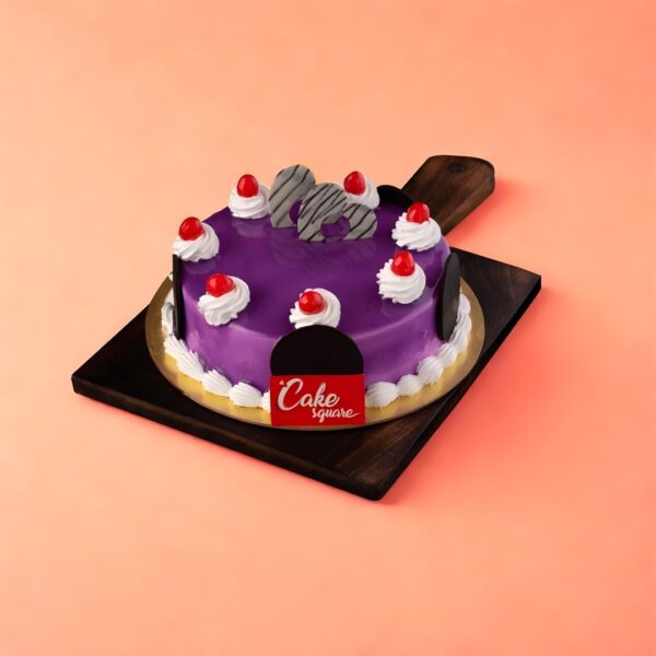 Black Currant Birthday Cake, Cake Square