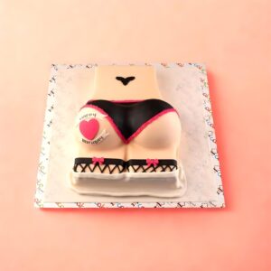 Butt Thong Bachelorette Party Cake, cake square