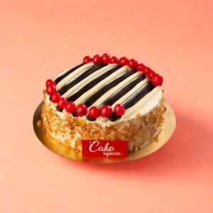 Cherry Butterscotch Birthday Cake, Cake Square