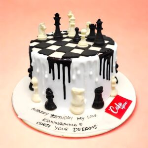 Chess Theme 3D Birthday Cake, 3D birthday cake for boys, custom birthday cakes Chennai, themed birthday cakes Chennai, unique chess theme cakes, kids designer birthday cakes, birthday cake shop in Chennai, order 3D cakes online, custom 3D cakes near me, cake shop near me for birthday, chess game birthday cake, best cake shops in Chennai, Cake Square Chennai birthday cakes, fondant designer cake Chennai, birthday cakes for kids Chennai, online cake delivery in Chennai. Cake Square