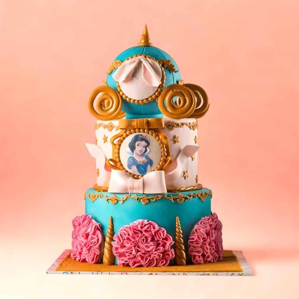 Cinderella Theme Girls 1st Birthday Cake | Cake Square