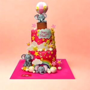 Elephant theme girls birthday cake, Jungle theme birthday cake, cute animal birthday cakes for girls, first birthday cakes for girls, customised birthday cakes in Chennai, baby girl animal theme cake, order birthday cake online chennai, girls birthday cakes in Chennai, pink elephant birthday cake, themed birthday cakes for kids, best kids birthday cake shop in Chennai, cake for 1st birthday girl Chennai, elephant cake design for girls, premium b birthday cakes Chennai, Custom birthday cake for baby girls,Animal theme first birthday cake for girls, Girls birthday cake design Chennai, best cake shops in Chennai, Top 10 cake shops in chennai, customised birthday cakes near me, cake square