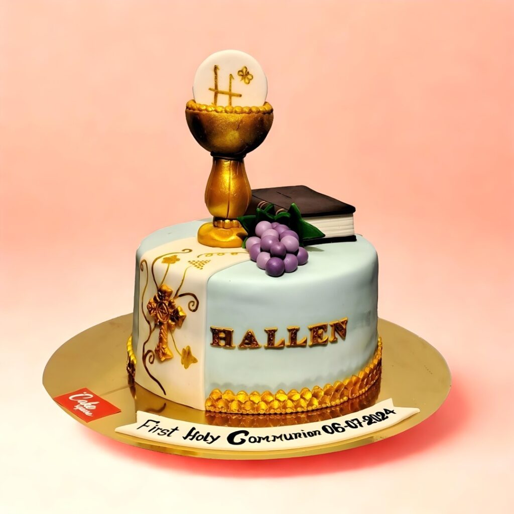 First Holy Communion Theme Cake, cake square