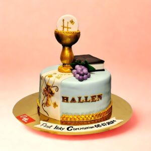 First Holy Communion Theme Cake, cake square