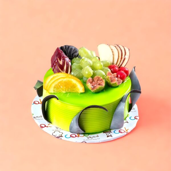 Fresh Fruit cakes, cake square