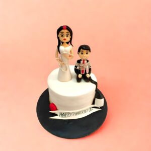 Game Over Pre Wedding Party Cake, cake square