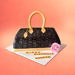 3D Handbag Womens Cake, luxury handbag cake for women, 3D designer birthday cakes for her, handbag theme cake Chennai, birthday cake for fashion lovers, stylish women's birthday cake, fondant designer cakes Chennai, cake shop near me for women’s cakes, ladies designer cakes, custom birthday cakes for women, 3D fondant cake Chennai, birthday cakes Chennai online, order designer cakes in Chennai, birthday cake delivery Chennai, best women’s birthday cake in Chennai, Cake Square Chennai cakes Cake Square