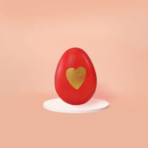 cake square Heart easter eggs