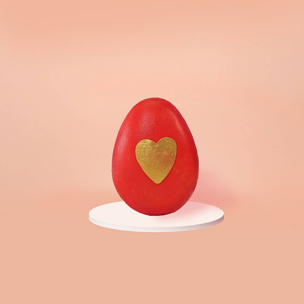cake square Heart easter eggs