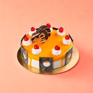 Mango Flavour Birthday Cake, Cake Square