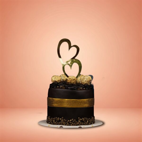 Premium Ferrero Rocher chocolate anniversary cake, cake square