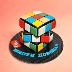 Puzzle 3D Designer Kids Birthday Cake, cake square