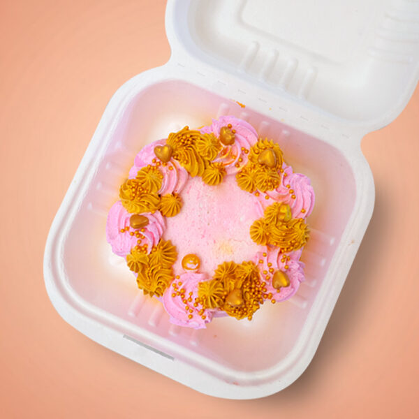 Strawberry Bento Mothers day cake, Cake square