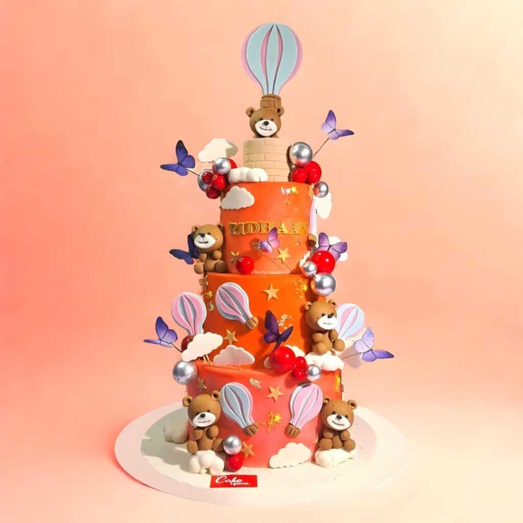 Teddy Bear Boys First Birthday Cakes Chennai | Cake Square
