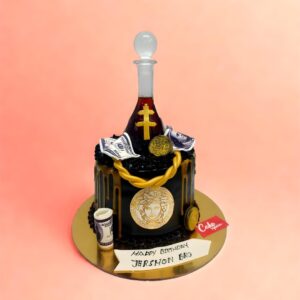 Wine Theme Party Cake, cake square