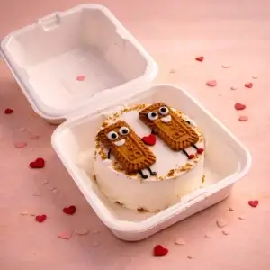 lovely couple bento cake, Bischoff bento cakes, bento cakes, cakes, bento cakes, valentines cakes, couple cake, cakes for him, cakes for husband, cakes for her